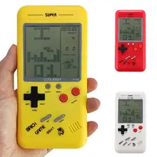 Новая детская портативная игровая консоль Tetris портативные игровые портативные игрушки мини желтый, белый, красный