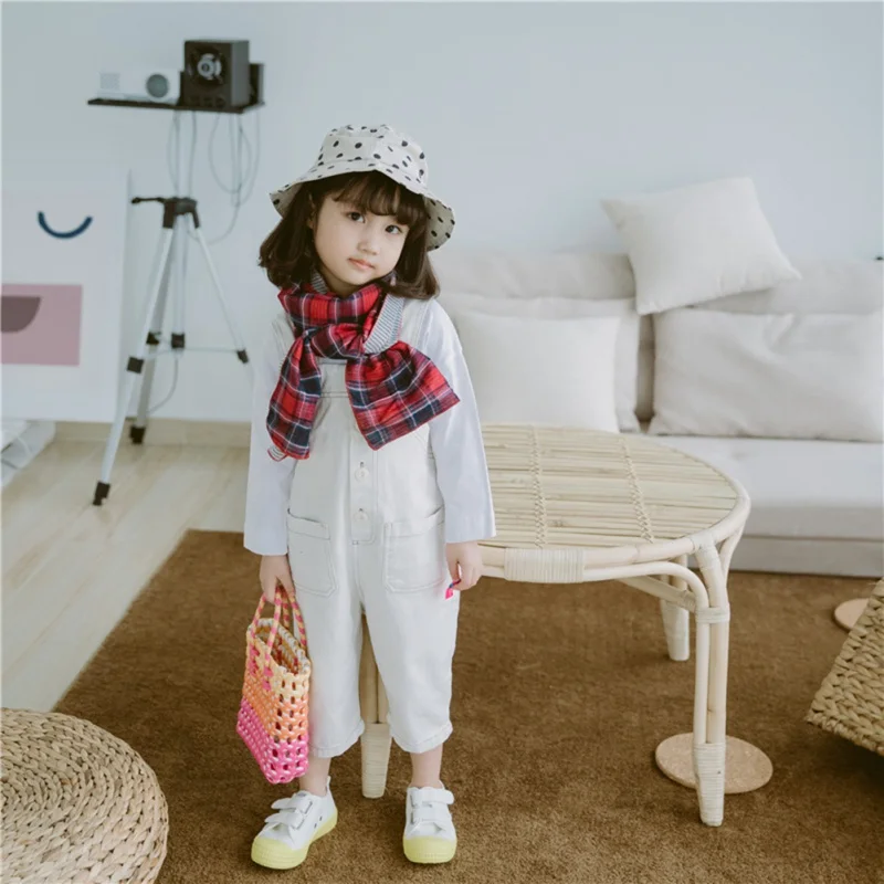 Осенне-зимний Повседневный модный детский клетчатый шарф с принтом, Детский Теплый шейный платок, детская одежда, аксессуары
