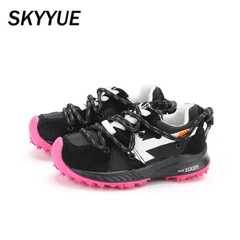 

Spring Kids Sport Sneakers Children Mesh Chunky Sneakers Boys Brand Running Shoes Baby Girls Slip On Casual Sneakers Trainers