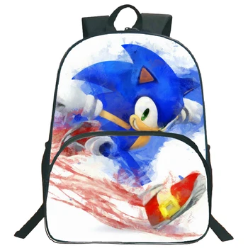 

Children Cute Sonic Mario Print School Bag Boy Girl Cartoon Primary Bookbag Teenager Anime Laptop Backpack Child Start Gift