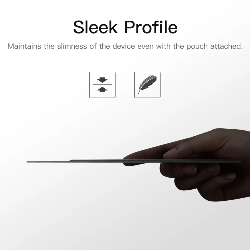 Пенал держатель наклейка для Apple Pencil(1st и 2nd Gen), эластичный карман карандаш кошелек из искусственной кожи клейкий рукав для Air 3