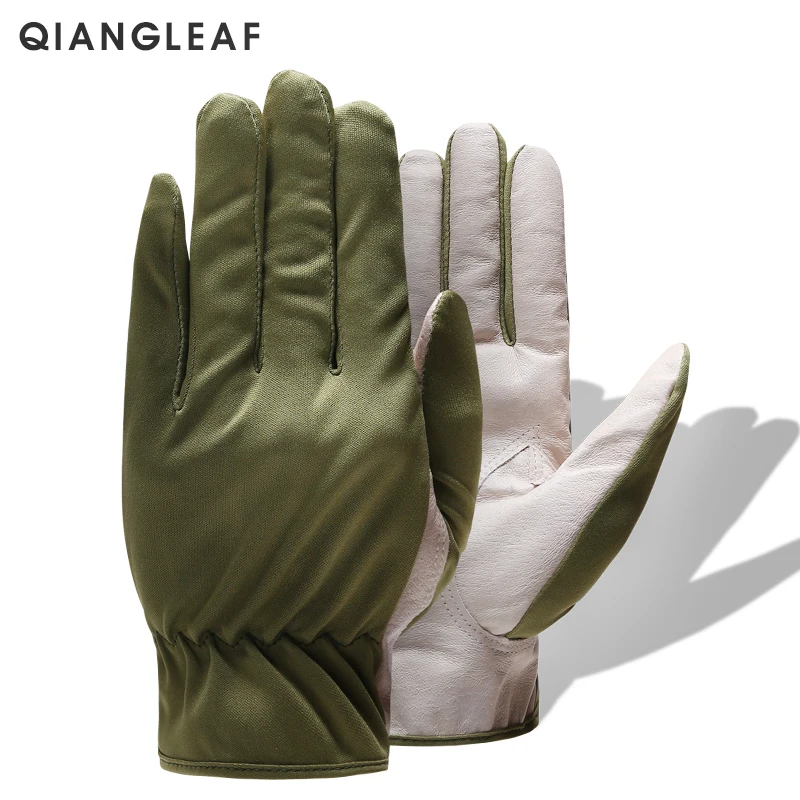 

QIANGLEAF Brand Hot Sale Protection Leather Gloves For Working Glove Free Shipping Ultrathin Safety Work mitten Wholesale 620