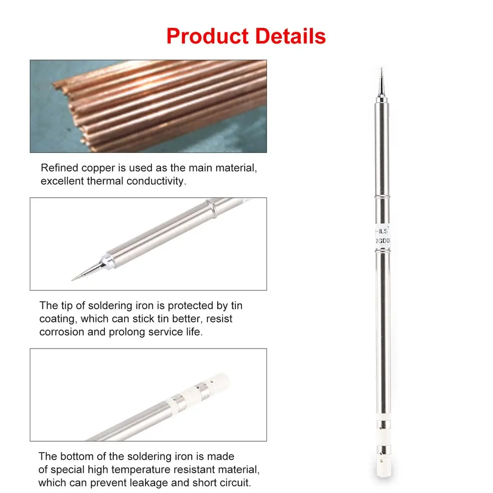 Наконечники для паяльника серии T12 T12-ILS высококачественные сварочные инструменты T12 паяльный наконечник для паяльной станции Быстрый нагрев Прямая поставка
