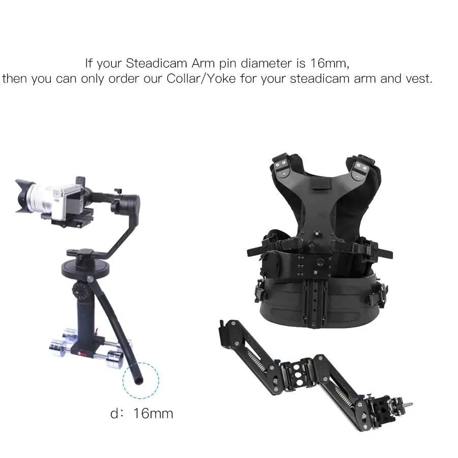 DF DIGITALFOTO THANOS Профессиональный стабилизатор Gimbal Vest Steadicam с пружинной рукояткой по