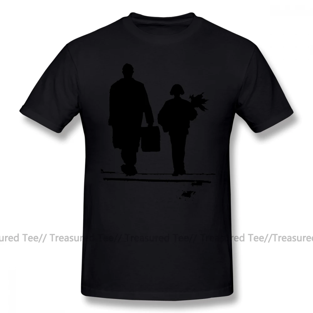 Leon The Professional футболка Leon The Professional Футболка модная мужская футболка графическая хлопковая Милая футболка больших размеров - Цвет: Black