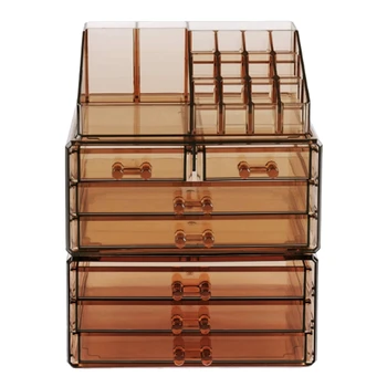 

Acrylic Cosmetics Makeup and Jewelry Storage Box Case Display Makeup Storage