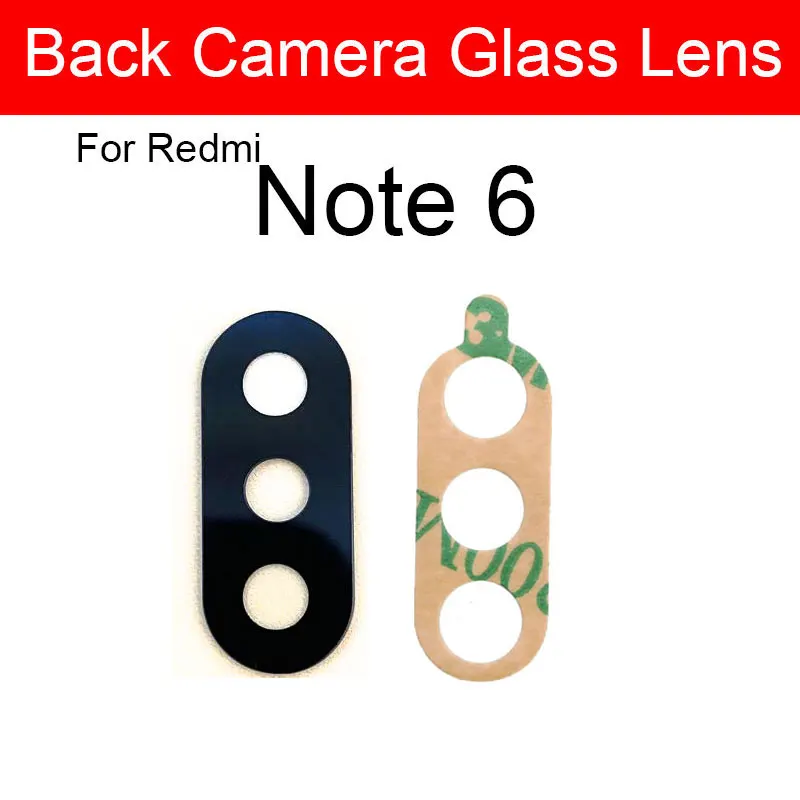 Стеклянная крышка для объектива задней камеры Xiaomi Redmi Note 6 Pro Note6 Note6Pro стеклянная
