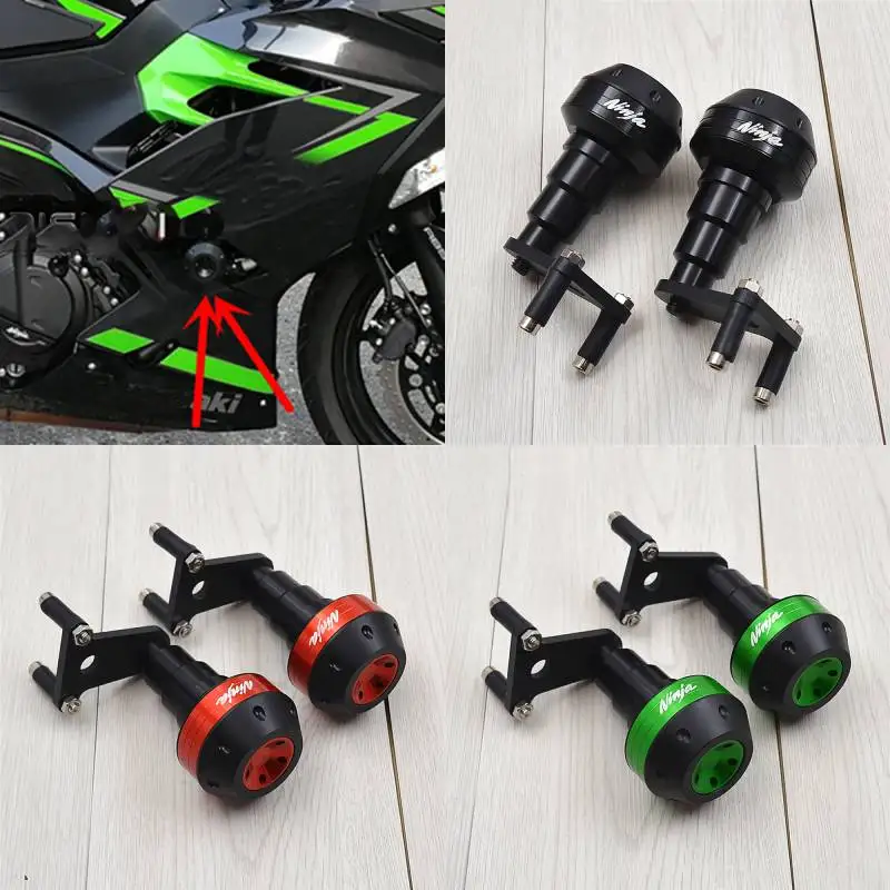 

Exhaust Pipe System Sliders For Kawasaki Ninja 400 Z 400 2018 19 Frame Sliders Engine Protective Guard Cover Falling Protection