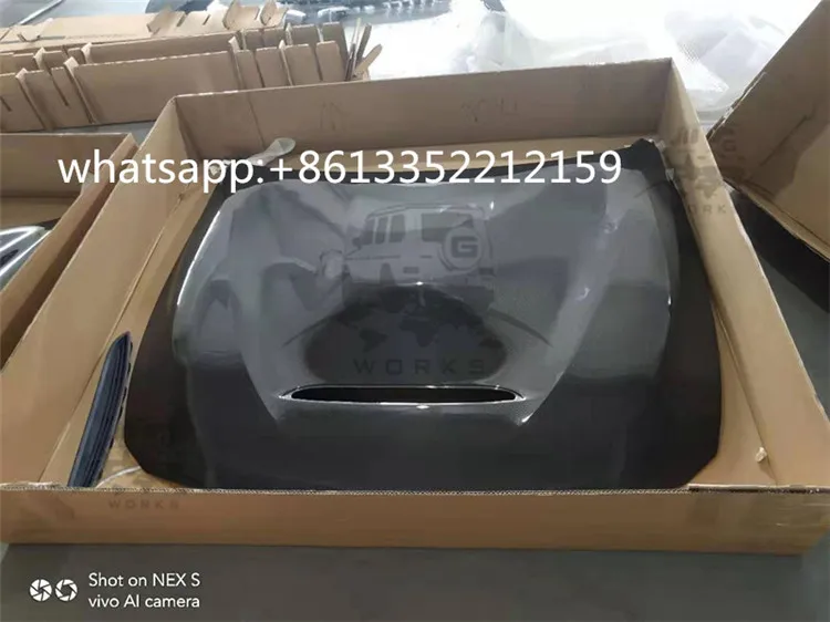 GTS carbon fiber hood fit for M2 F87 to GTS style double side carbon fiber Bonnet (10)