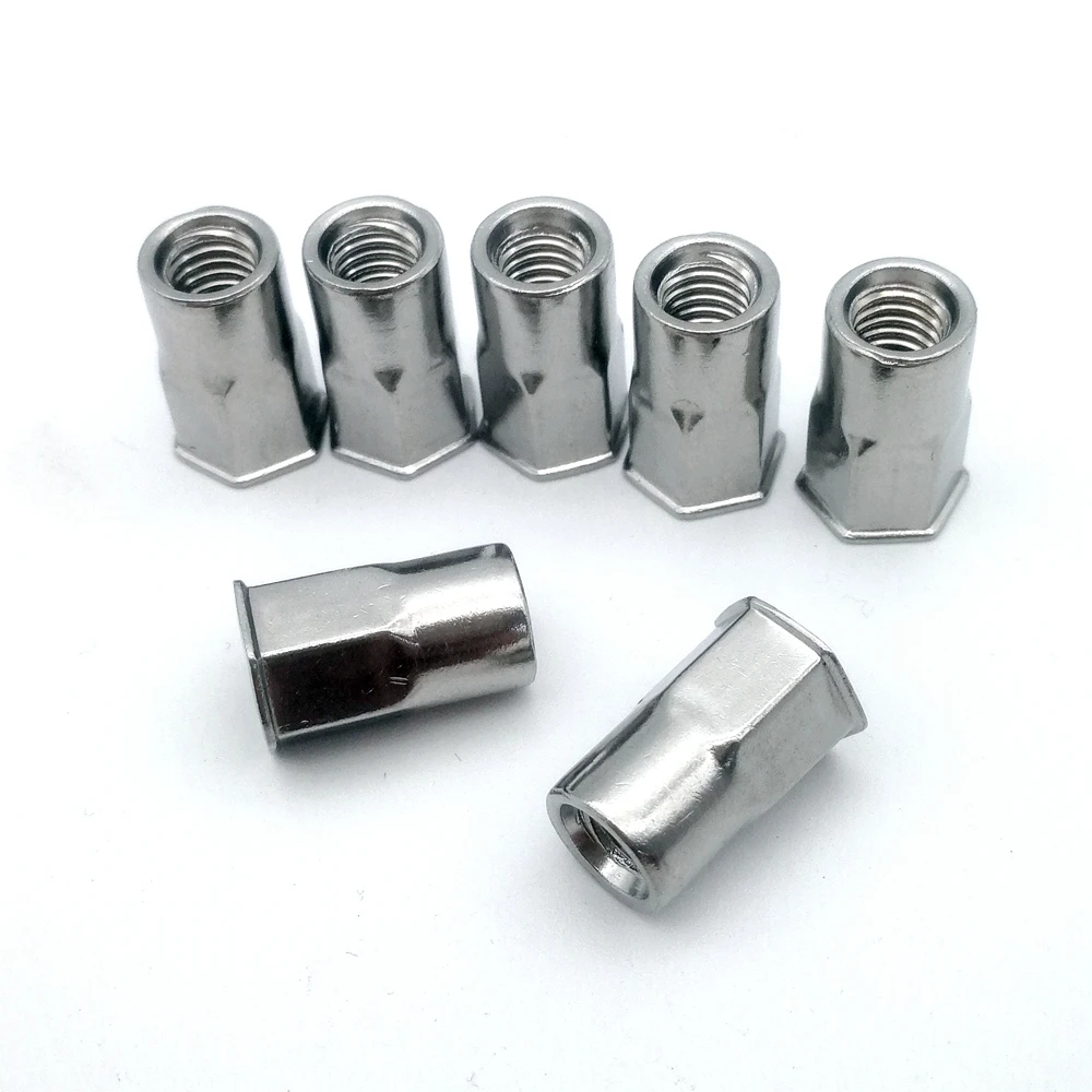 Wholesale SUS304 Reduce head  hex rivet nut Stainless steel M4 M5 M6 M8 M10 Big quantity better price