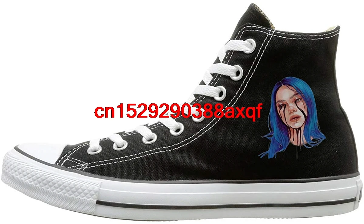 

High-top Canvas Shoes Sneaker Billie When The Party's Eilish Casual Walking Shoes for Mens Womens