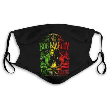 

BOB MARLEY "LIVE FREE" BLACK NEW OFFICIAL ADULT REGGAE WAILERS JAMAICA Style Men Men's Women's Mouth Mask Filter