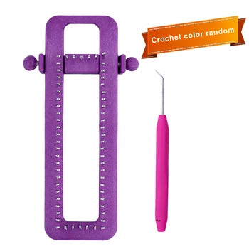 

Plastic DIY Hand Knitting Tool Hat Socks Handkerchief Weaving Machine Adjustable Loom Kit
