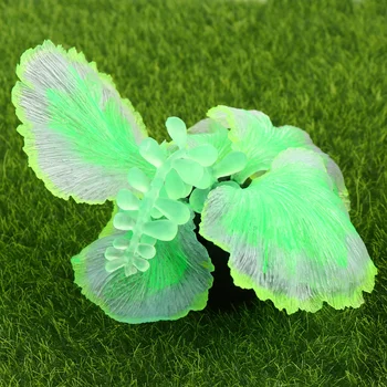 

2 Pcs Aquarium Fish Tank Simulation Plant Green Aquarium Plants Decoration for Aquarium Fish Tank Landscape Ornament (Light Gree