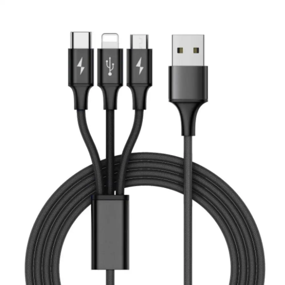 GloryStar Fast USB Charging Cable Universal 3 in 1 Multi Function Cell Phone Cord Charger