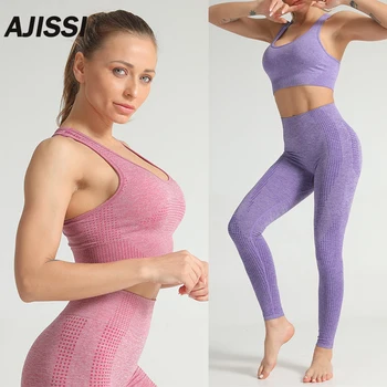 

Seamless Yoga Sets Women Gym suit Wear Running Clothes women Fitness Sport Yoga clothing Yoga Sports Bras+Leggings yoga Suit