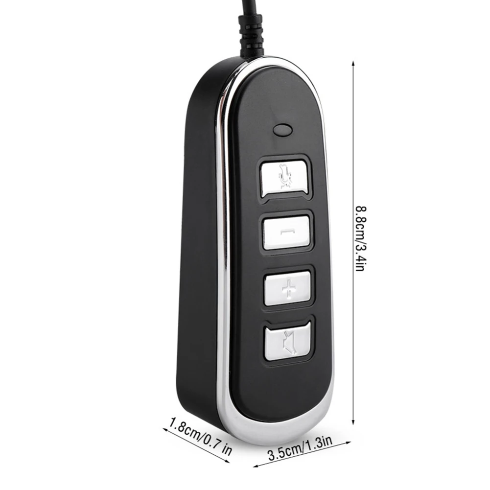 With Control Box Accessories RJ9 To USB For Audio Headphone Call Center Conversion Line Convertor Indicator Light Crystal Head