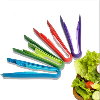 

3Pcs Plastic Kitchen Tongs Serving Cooking Tongs For Barbecue Cooking Salad Grilling Frying Kitchen Utensils