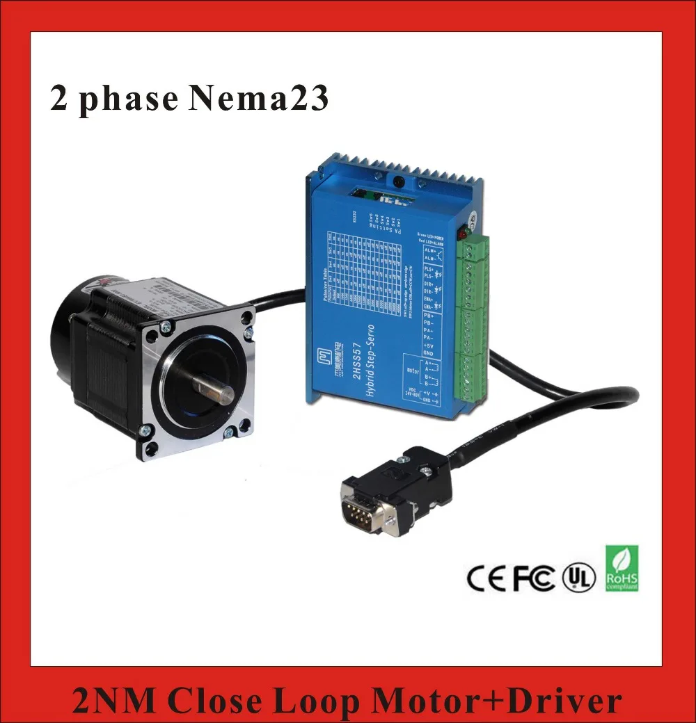 2n.m Cnc Kit Nema23 Closed Loop Stepservo Motor+driver Nema 23 Kit Cnc Stepper Motor AliExpress