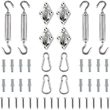 44 шт Анти-ржавчины нержавеющей стали тени парус аппаратный комплект для треугольник-Солнцезащитный навес парус установка