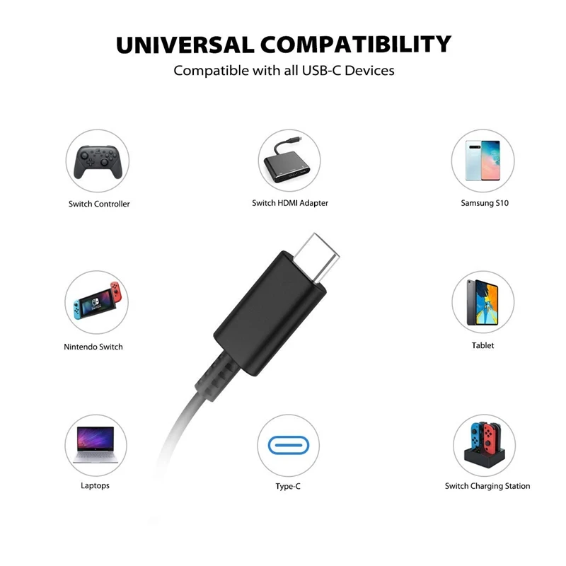Адаптер US Plug для nintendo Switch DC15V/2.6A импульсный адаптер питания быстрое зарядное устройство для путешествий с типом C для nintendo Switch Wal