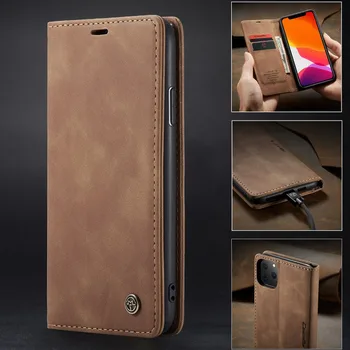 

5 colors Luxury Magnetic Wallet Leather Flip Case For iphone 11 Pro X XR XS Max 8 7 6 6S Plus Shockproof 360 Full Cover Couple