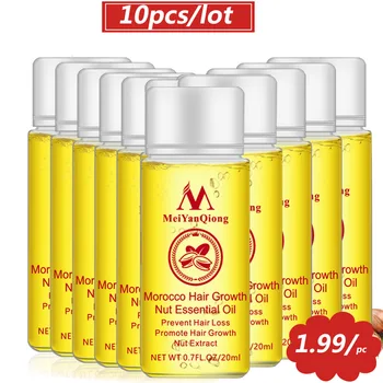 

10 PCS MeiYanQiong Moroccan Care Oil Nourishes Shiny Hair To Help Grow Faster And Make Hair More Flexible Hair Care Improve Dry