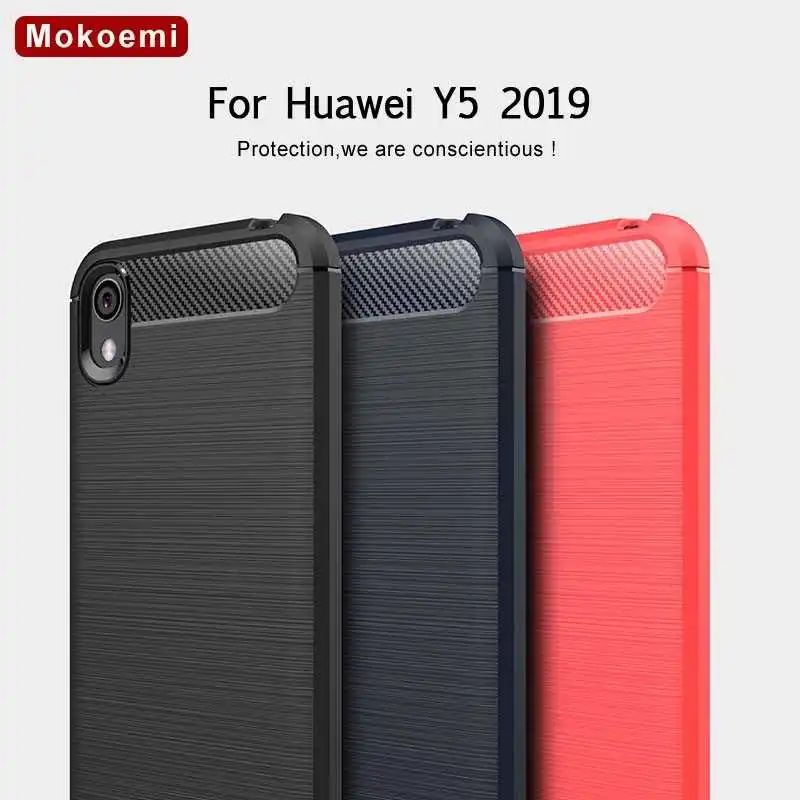 

Mokoemi Fashion Shock Proof Soft Silicone 5.71"For Huawei Y5 2019 Case For Huawei Y5 2019 Cell Phone Case Cover