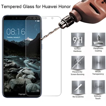 

1pcs/2pcs Tempered Glass for Huawei Y7 Y5 Y6 Prime 2018 Nova 2 Lite Screen Protector on Honor 7A Pro 7S Glass for Honor 7C Film