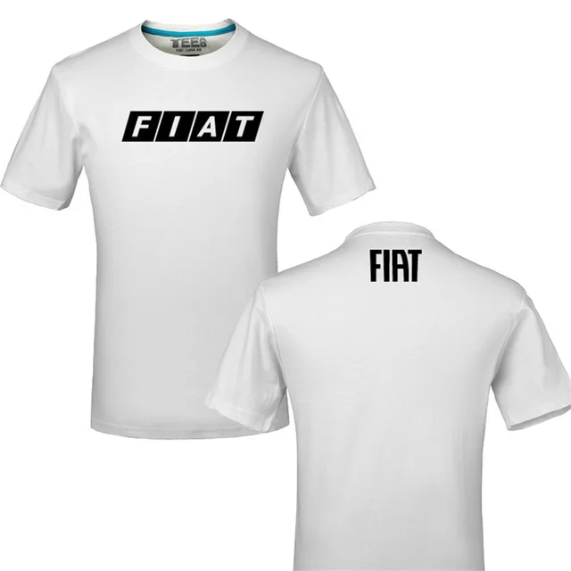 Забавная Футболка с принтом лого Fiat из хлопка, летняя повседневная футболка унисекс, футболки d