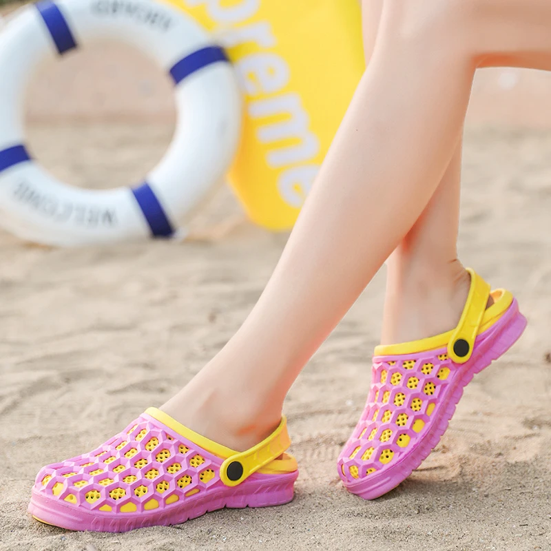 Original New Garden Flip Flops Water Shoes Women Rubber Flat Summer Beach Aqua Slipper Outdoor Swimming Sandals Gardening Shoes