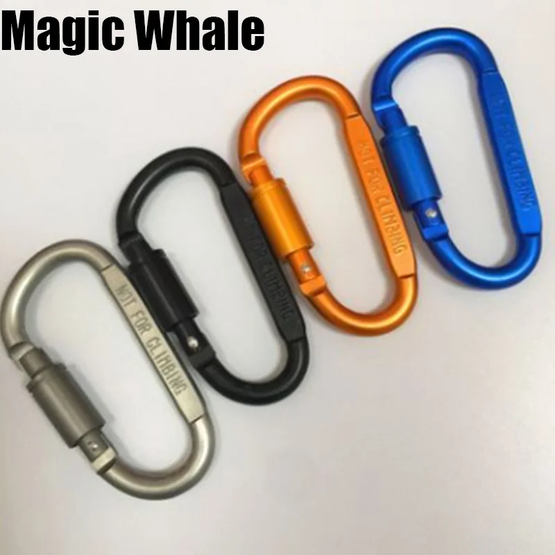 

6pcs/lot Carabiner Travel Kit Camping Equipment Alloy Aluminum Survival Gear Camp Mountaineering Hook Mosqueton Carabiner
