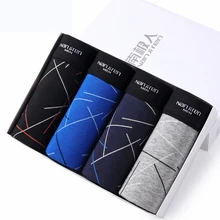 4 шт./партия, модное нижнее белье, мужские боксеры, сексуальные мужские трусы с принтом, Cuecas, мужские боксёры Masculinas Calzoncillos