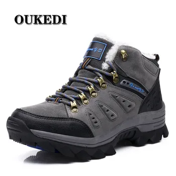 

2019 Winter With Fur Snow Boots For Men Sneakers Male Shoes Adult Casual Quality Waterproof Unisex Rubber Ankle Warm Boots