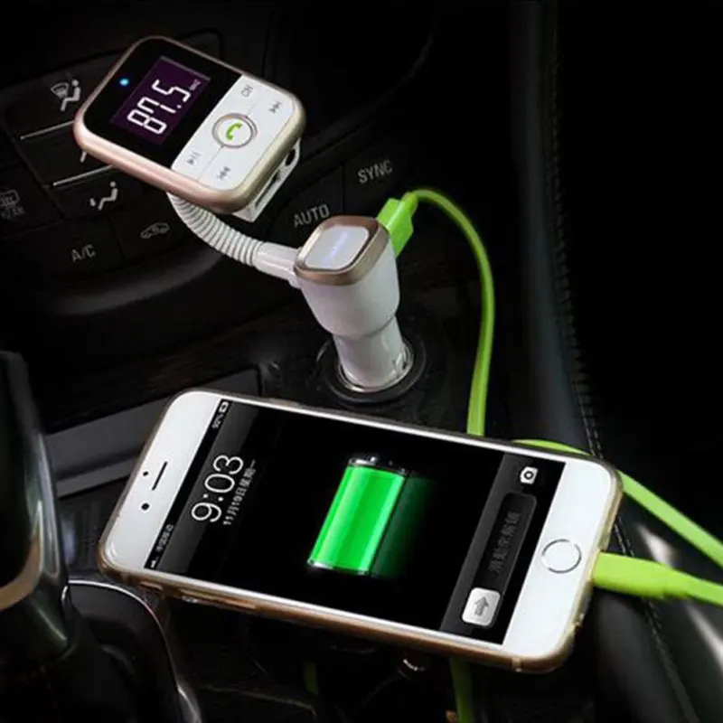 Новинка BT67 автомобильный Bluetooth комплект громкой связи адаптер зарядка с