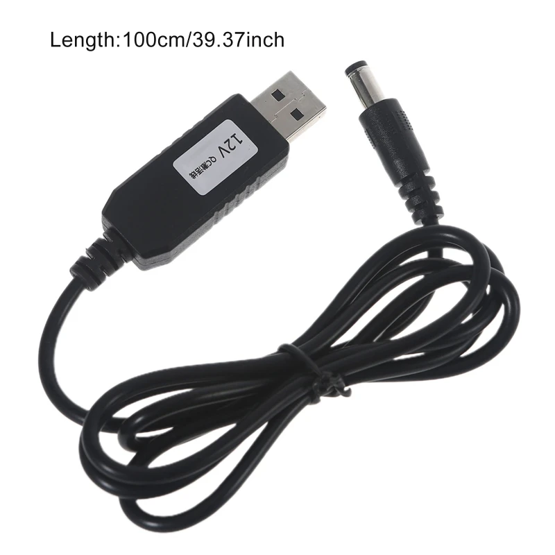 USB to DC boost converter 5.5/3.5mm digital display USB router power boost  cable 5V to 9V12V 2-in-1 adapter charging wire - AliExpress