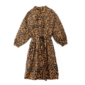 

Women Oversize Leopard Adjustable Waist Long Trench Coat Female Streetwear Fashion Plus Size Zipper Cardigan Windbreaker 2020