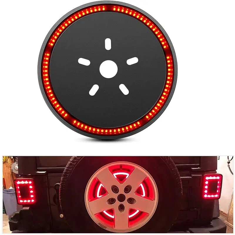 Spare Tire Brake Light Wheel Light 3rd Third Brake Light For Jeep Wrangler 20072018 Jk Jku Yj