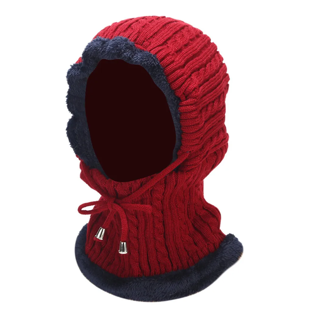 Unisex Hats winter cap Women Men Fleece Hood Hat Beanie Ski Snow Cap Snood Scarf Warm Earmuffs Hats gorros mujer invierno