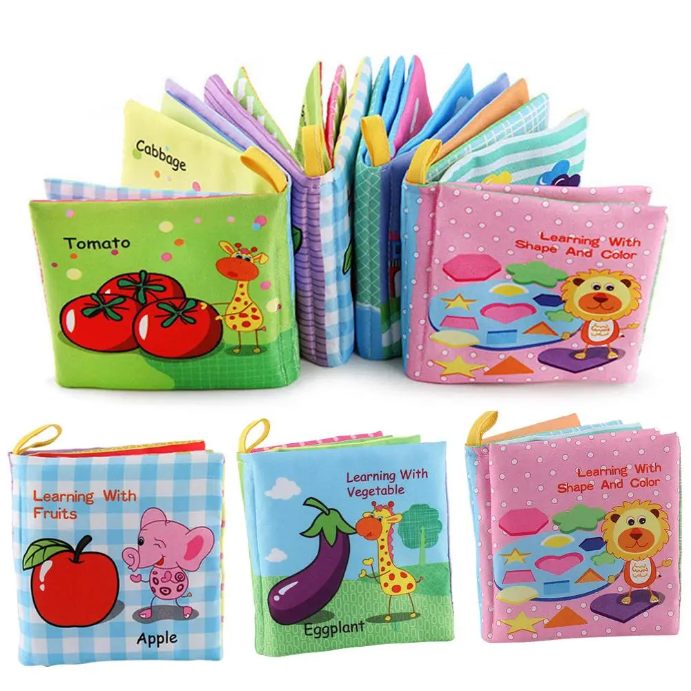 

Baby Sound Fabric Cloth Books Intelligence Development Learning Educational Toys