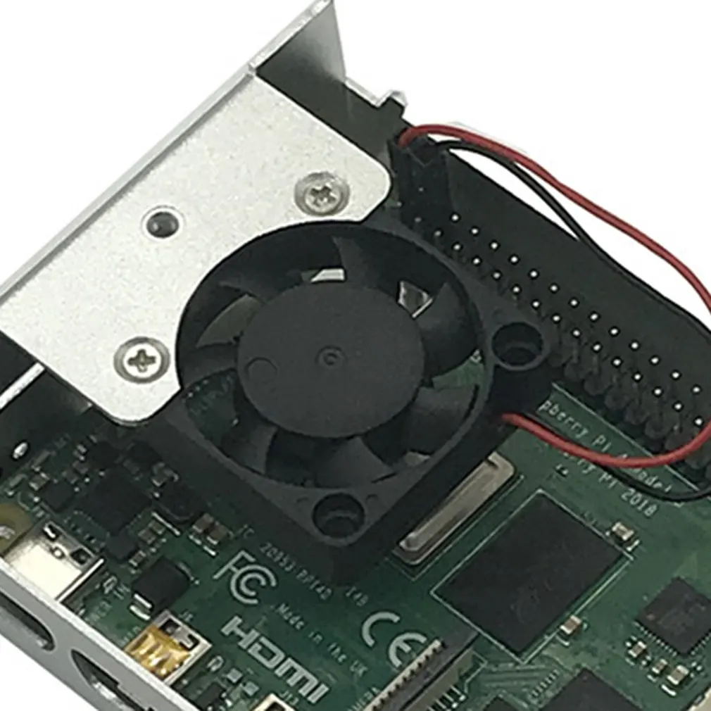 For Raspberry Pi 4 Model B Case+ 5V / 3.3V With Cooling Fan Heat Sink Enclosure Kit For Raspberry Pi 4 Model B