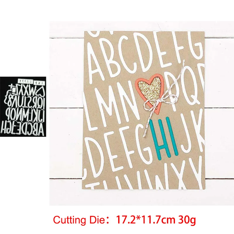 

Uppercas Letters Metal Cutting Dies SET DIY Scrapbooking Paper Cards Stencil Embossing Decorative Craft Handmade new 2020