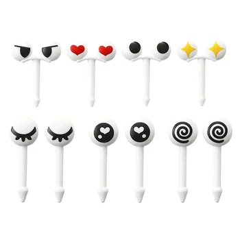 

10pcs/set Fruit Fork Lovely Eye Cartoon Expression Easy Decor