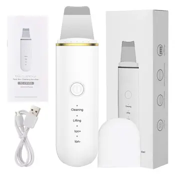 

Facial Skin Massage Scrubber Portable Vibration Rechargeable Deep Clean Face Spatula Cleanse Tool