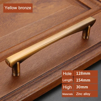 Kitchen Cabinet Handles and Knobs Concise Door Handle Wardrobe Drawer Door Knobs 96mm128mm