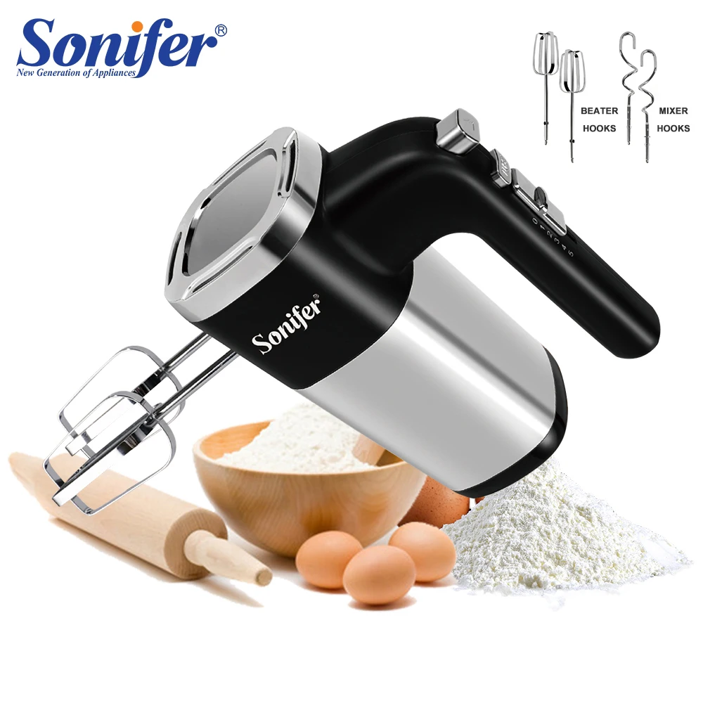 Najtaniej 5 prędkości 500W High Power elektryczne mieszadło do żywności Blender ręczny Blender trzepaczka do jajek mikser ręczny do kuchni 220V Sonifer