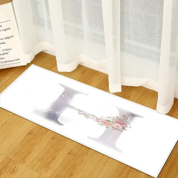 

Long Kitchen Carpet Letter Print Mats for The Hallway Welcome Door Mat Floor Rug Anti-slip Bedside Rugs