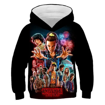 

Dropship All sizes From 4 Yrs Hoodies Stranger Things Season 3 Sweatshirt Tv Series Stranger Things 3d Print Winter Warm Hoodie