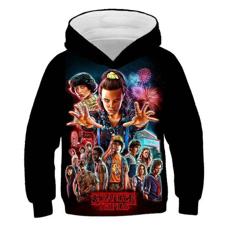 Stranger Things Sudadera con capucha para niños y niñas, ropa para Stranger Things Sudadera con capucha para niños y niñas, ropa para