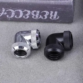 

14mm OD G1/4 Inner Thread 90 Degree Tube Connector for PC Computer Water Cooling Accessories